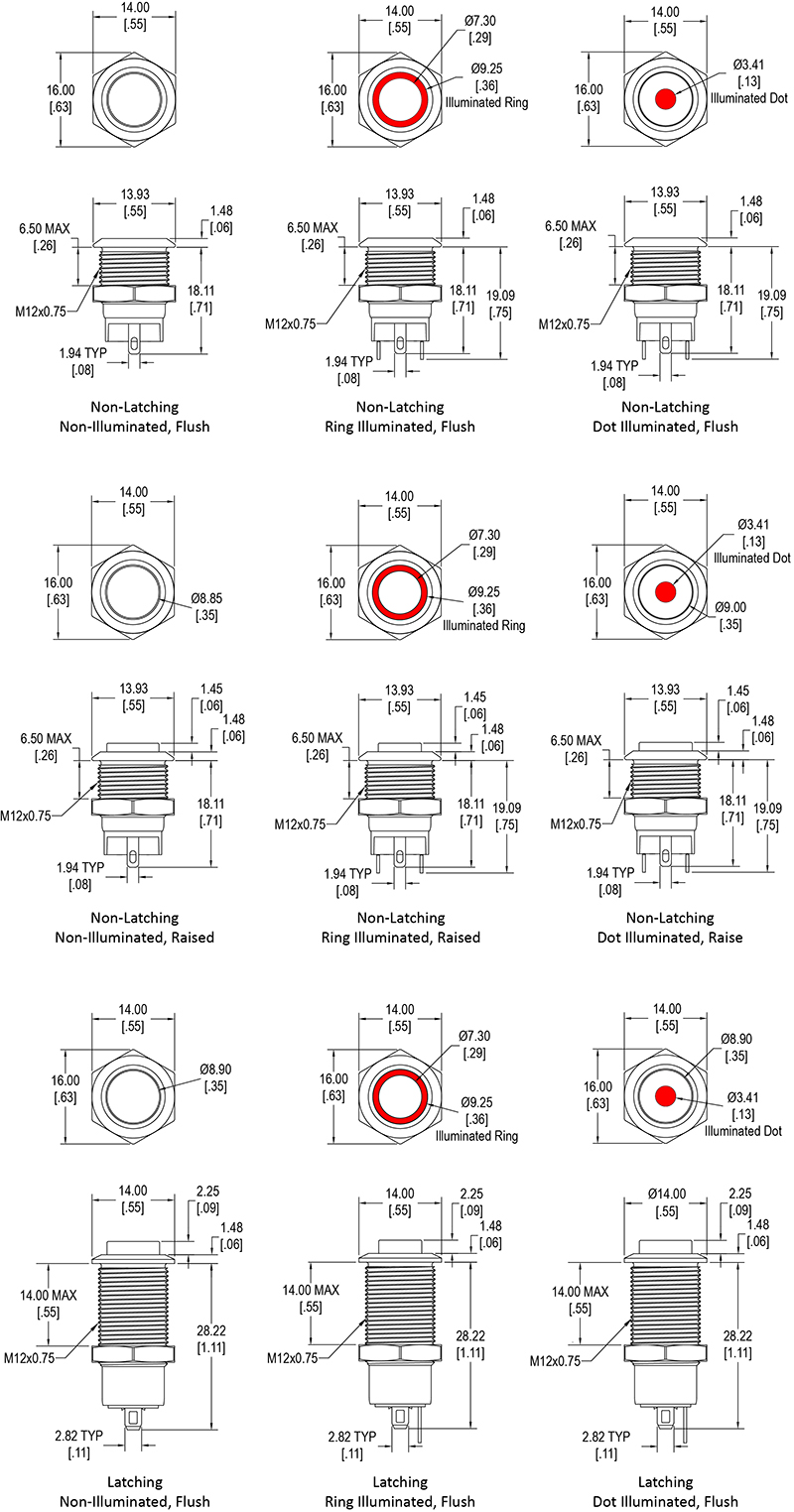 Emekli Yabancı tıraş makinesi push button switch datasheet para ...