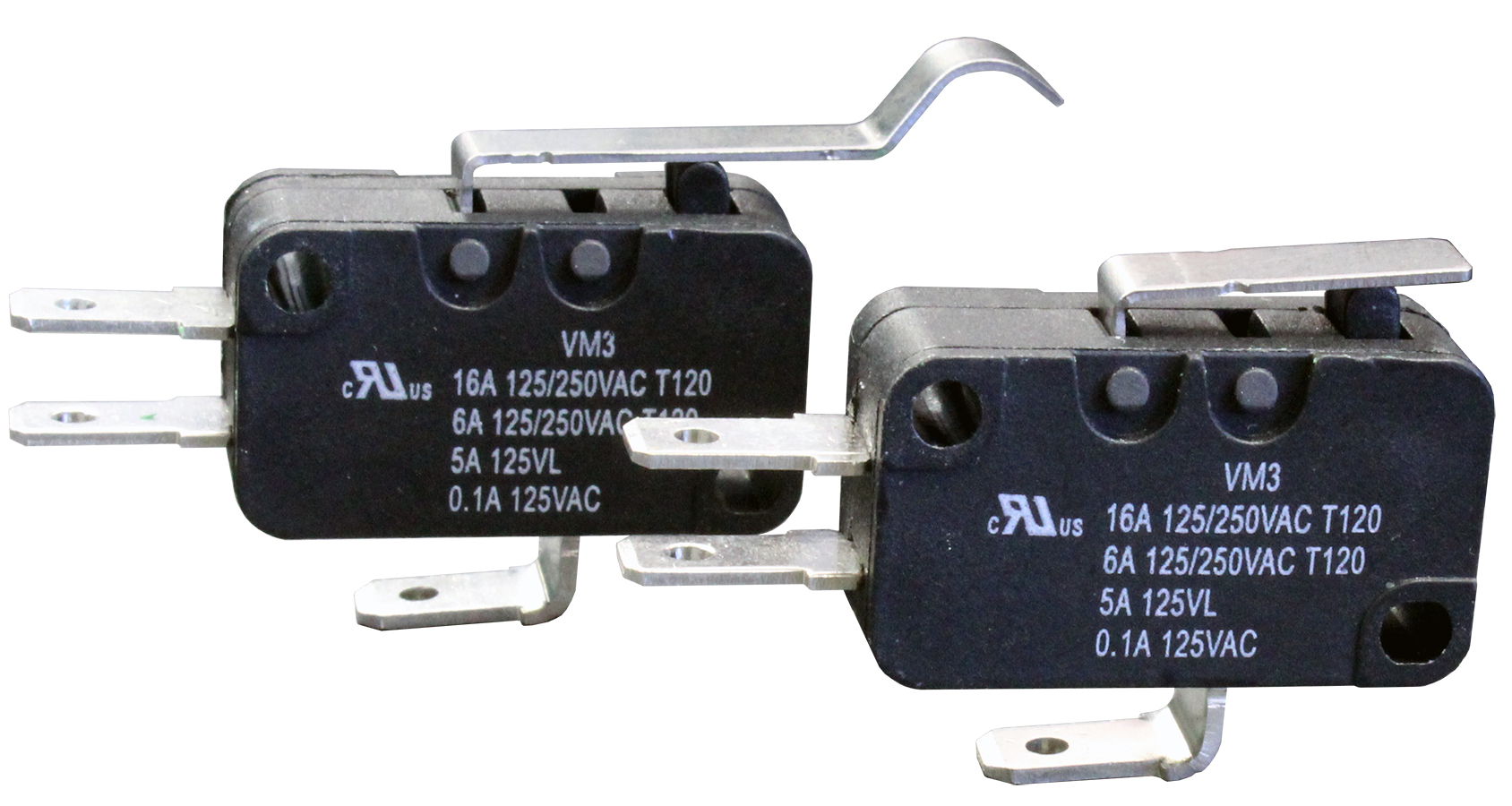 5 A @ 125 V ac SPDT-NO//NC Roller Lever Subminiature Micro Switch