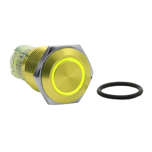 50-Pack 16mm Stainless Steel Anti-Vandal Momentary Push Button Switches – Flush Mount, Waterproof